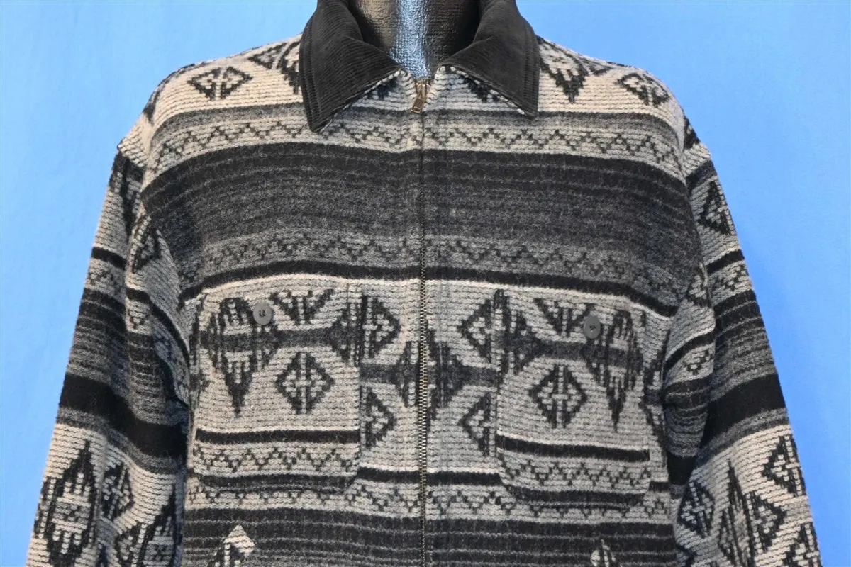 80s Woolrich Gray Geometric Zip Up Jacket Women's Medium
