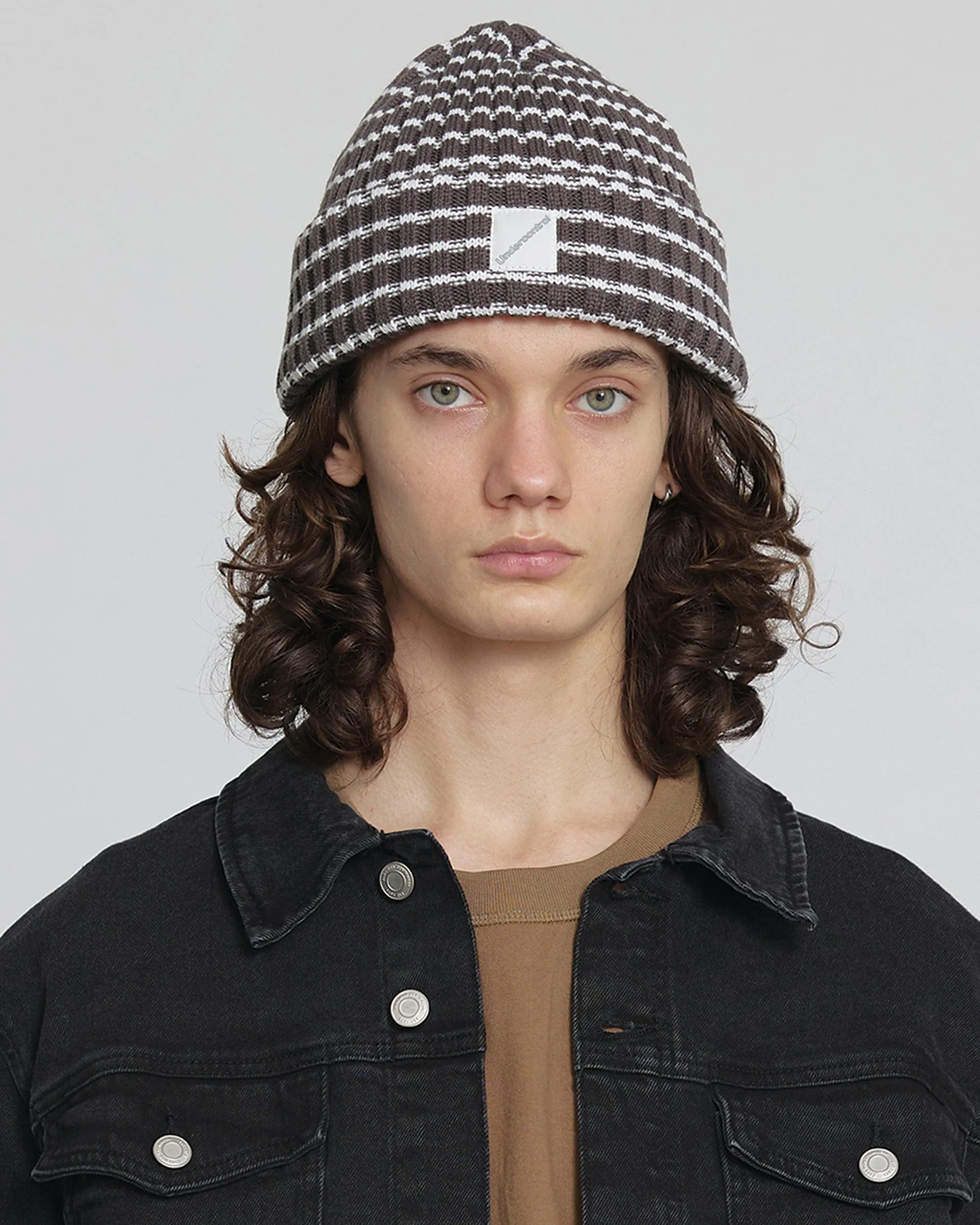 BEANIE / PIN STRIPE / CHARCOAL