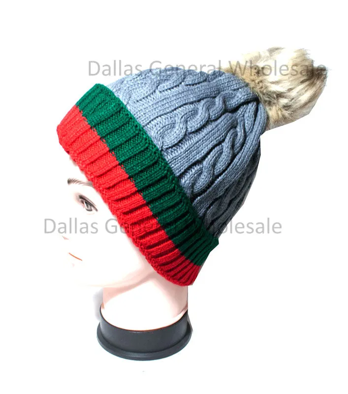 Fashion Thermal Beanie with Pom Pom Ball Wholesale