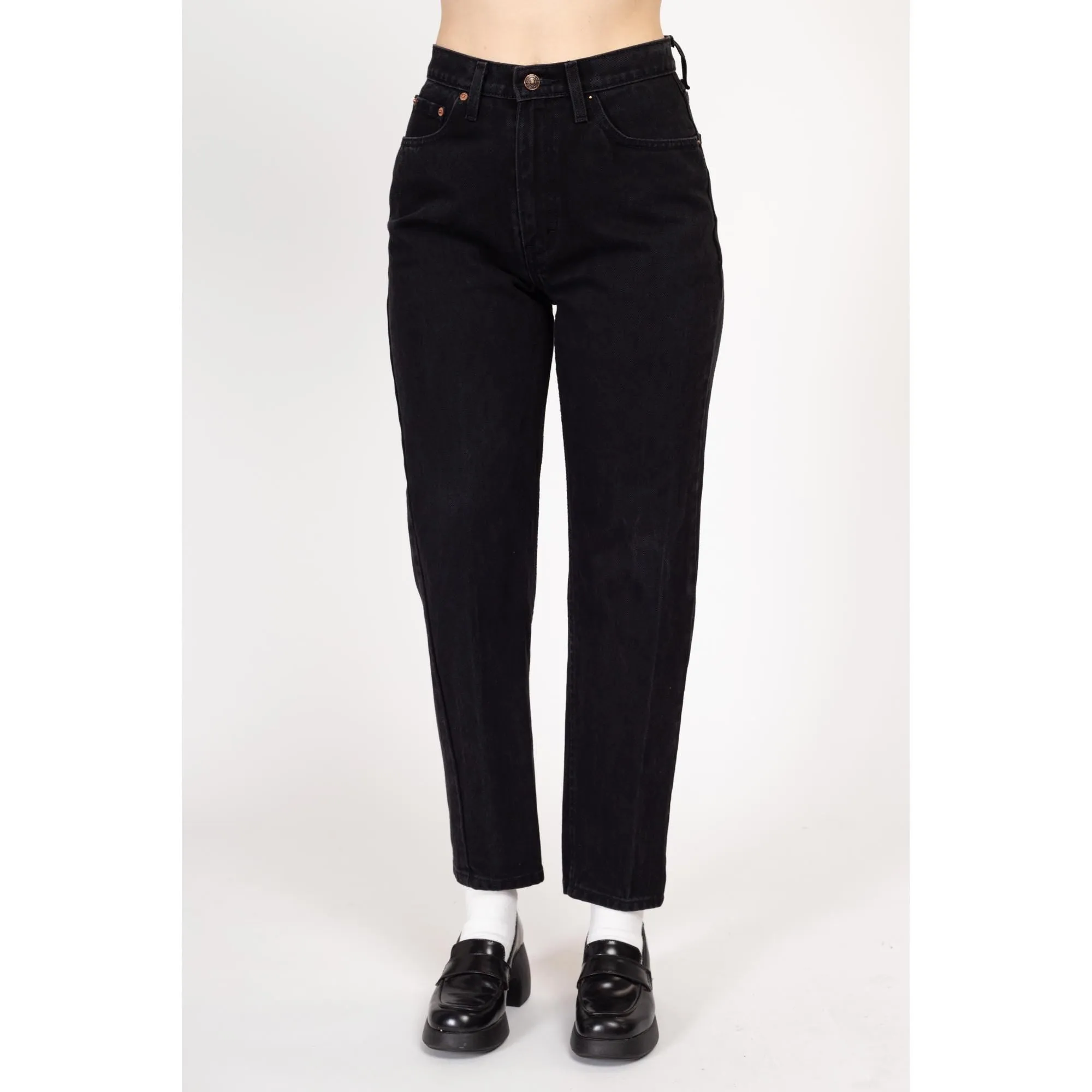 Medium 90s Jordache Black Denim High Waisted Jeans 28"