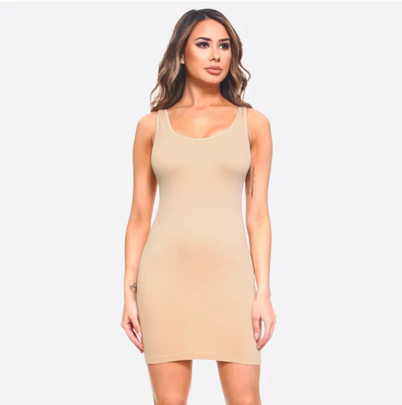 Seamless Slip Dress - Stone