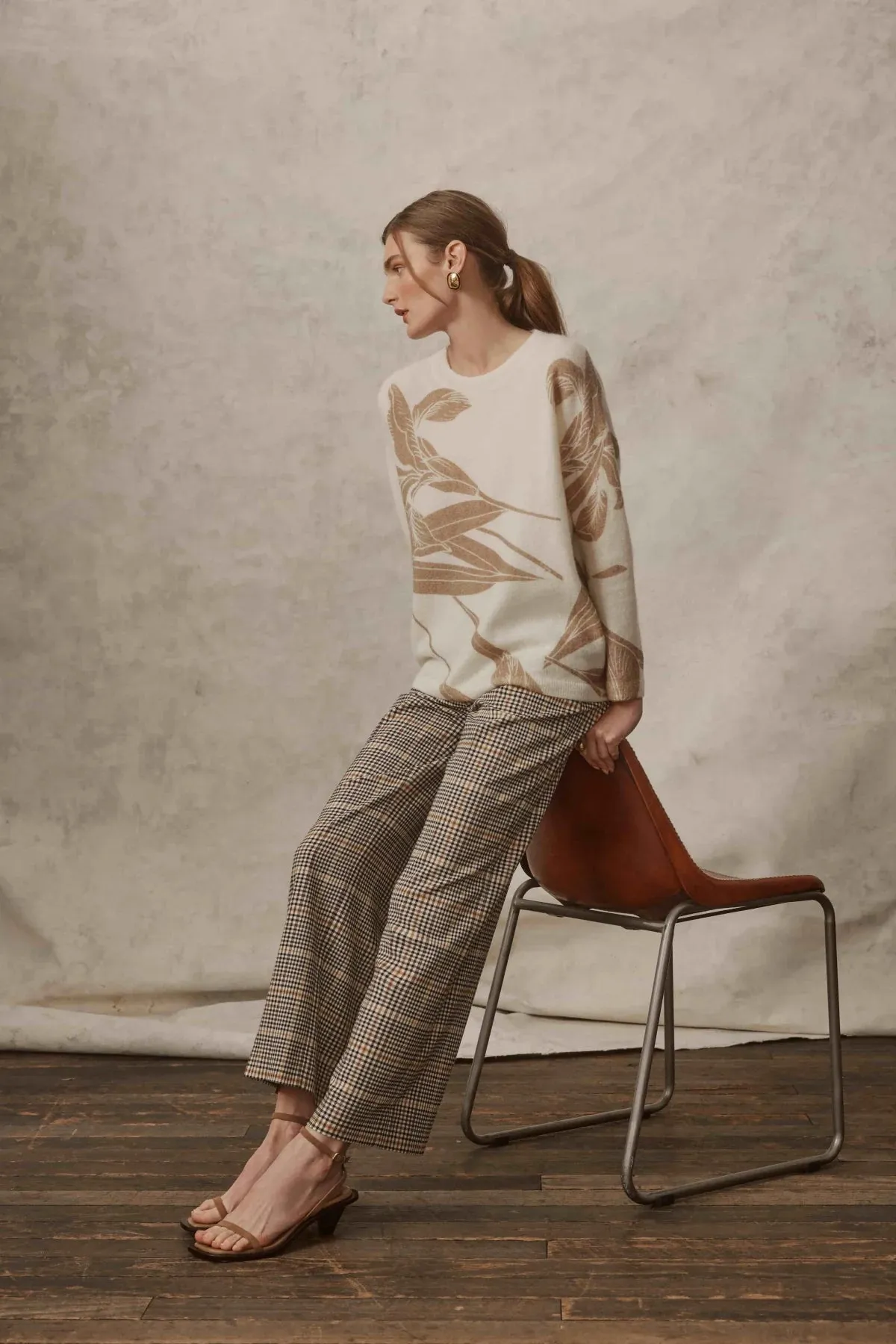 Winston Check Pant | Camel Check